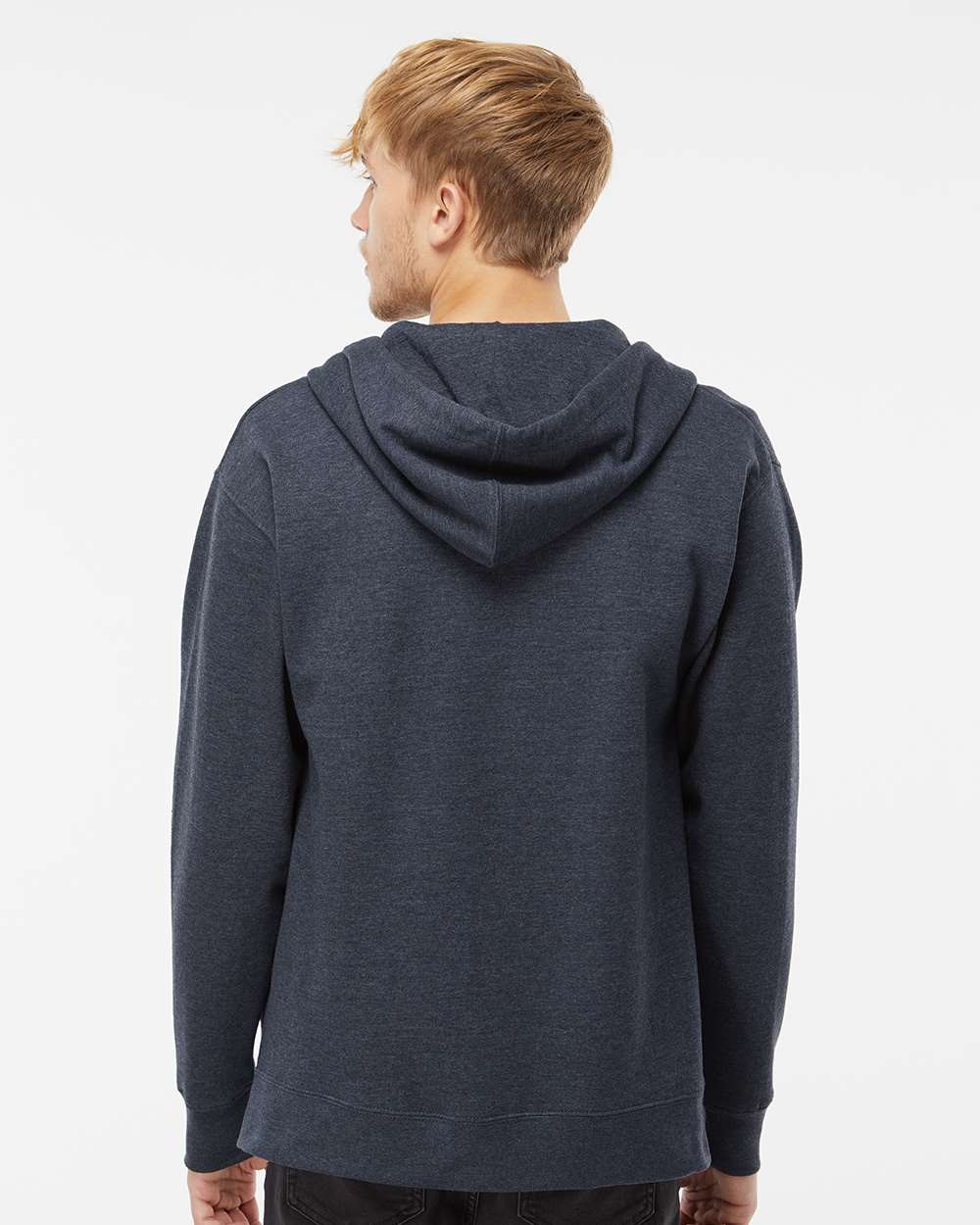 Classic Navy Heather - Model Back 
