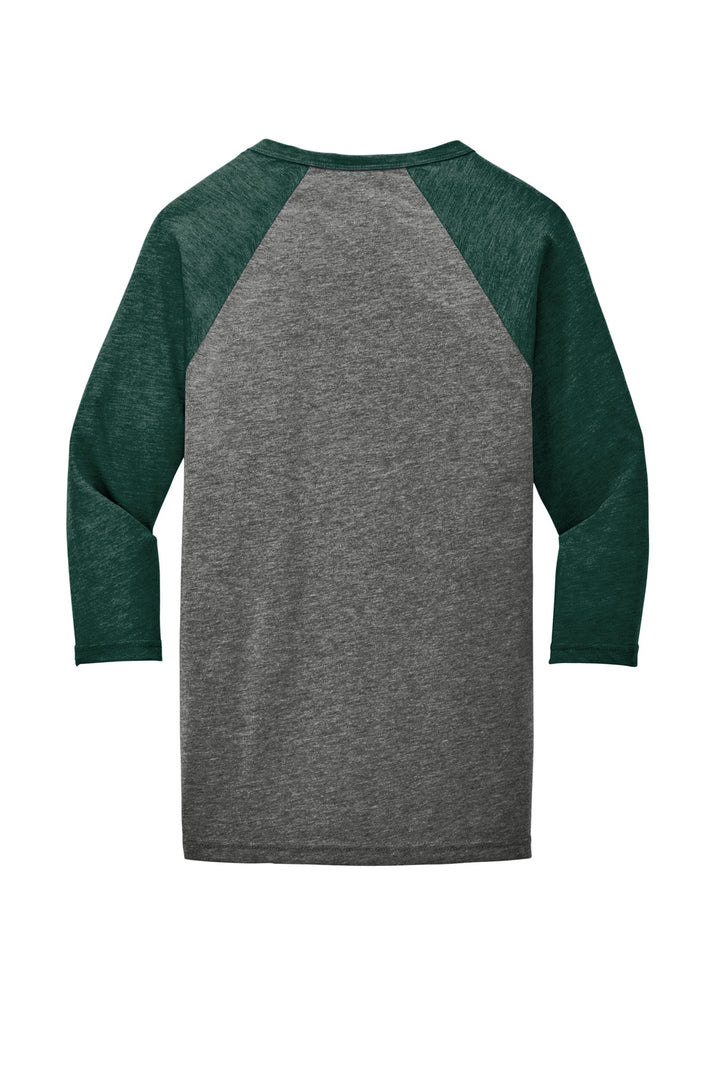Grey/Emerald Triblend - Back 