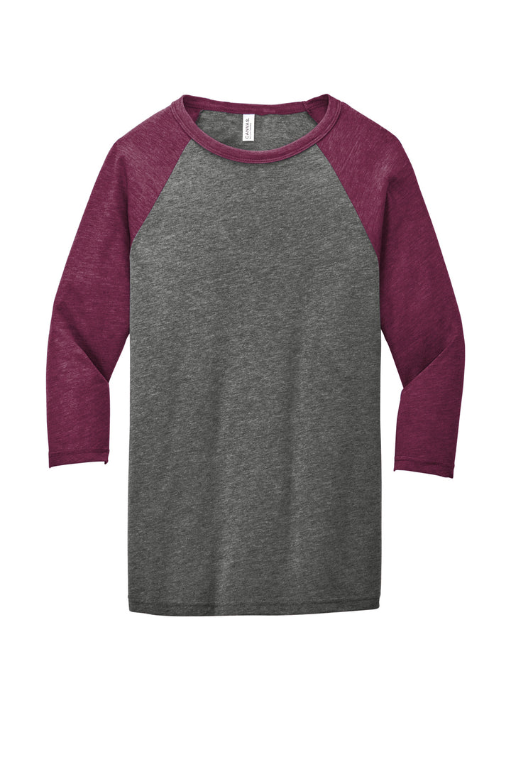 Grey/Maroon Triblend 