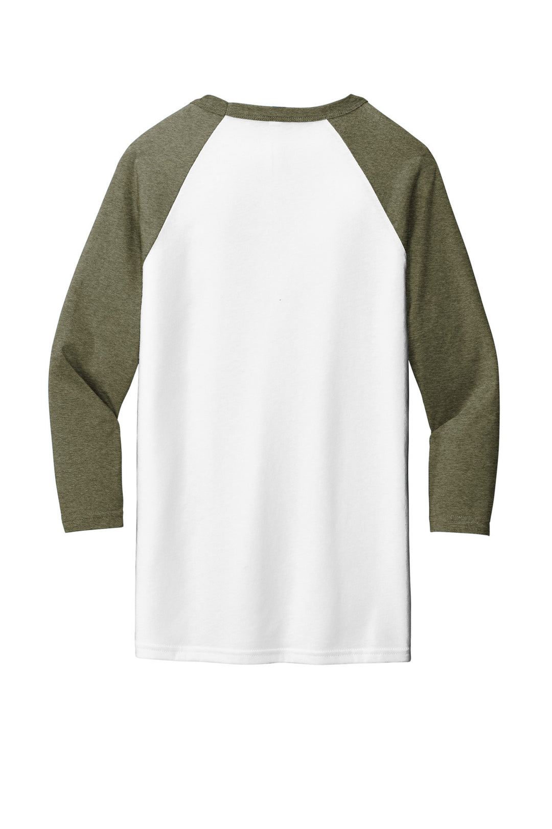 White/ Heather Olive - Back 