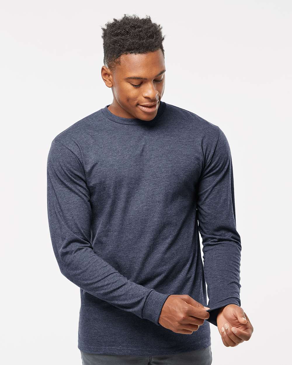 Heather Denim - Model Front 