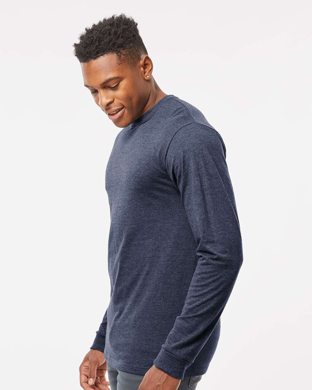 Heather Denim - Model Side 