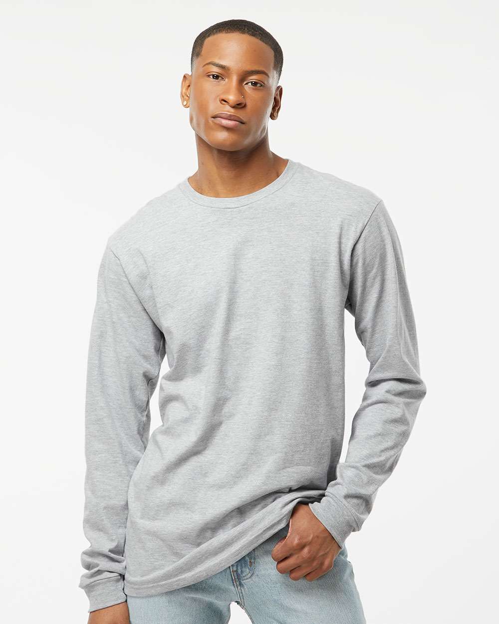 Heather Grey - Model Front 