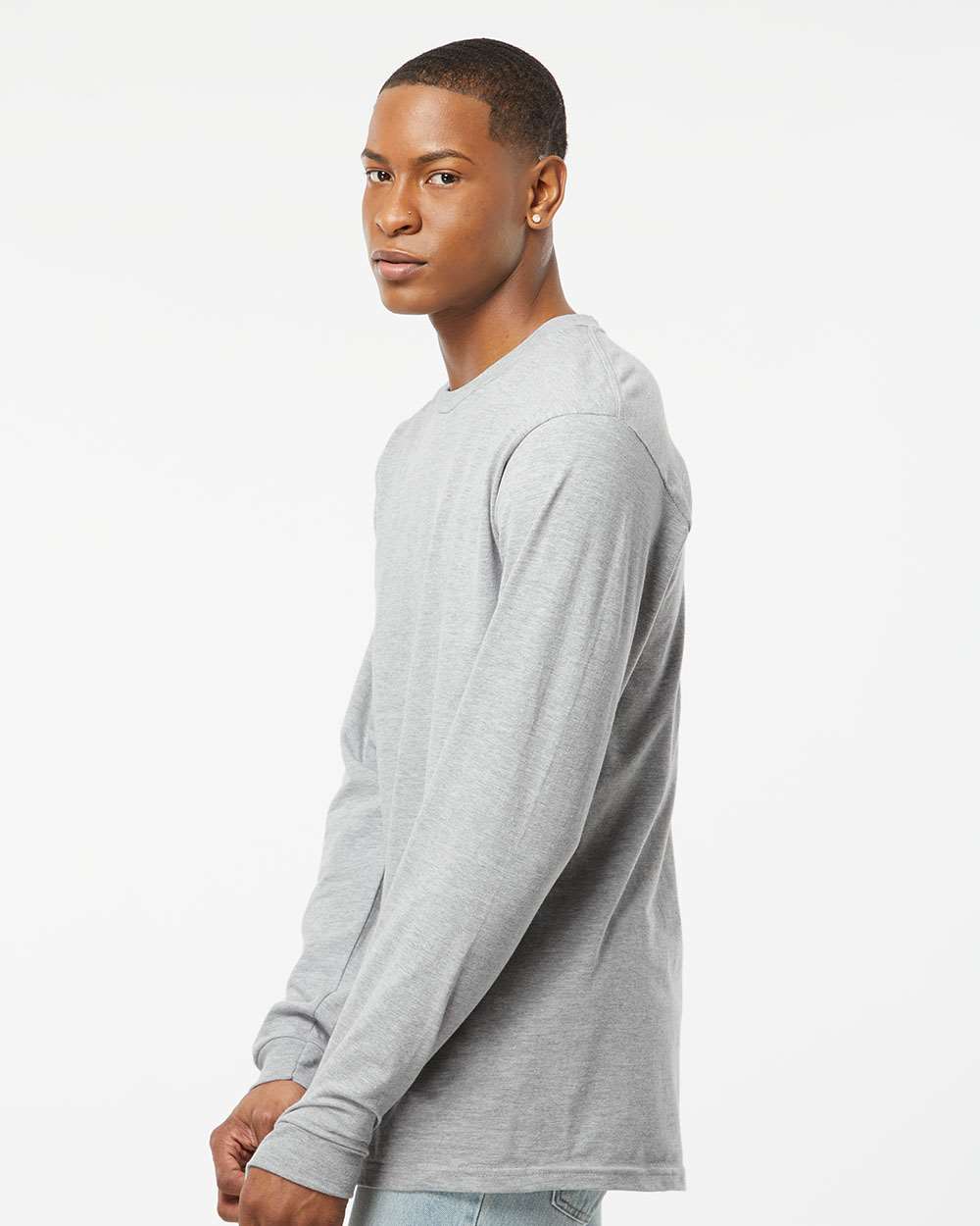 Heather Grey - Model Side 