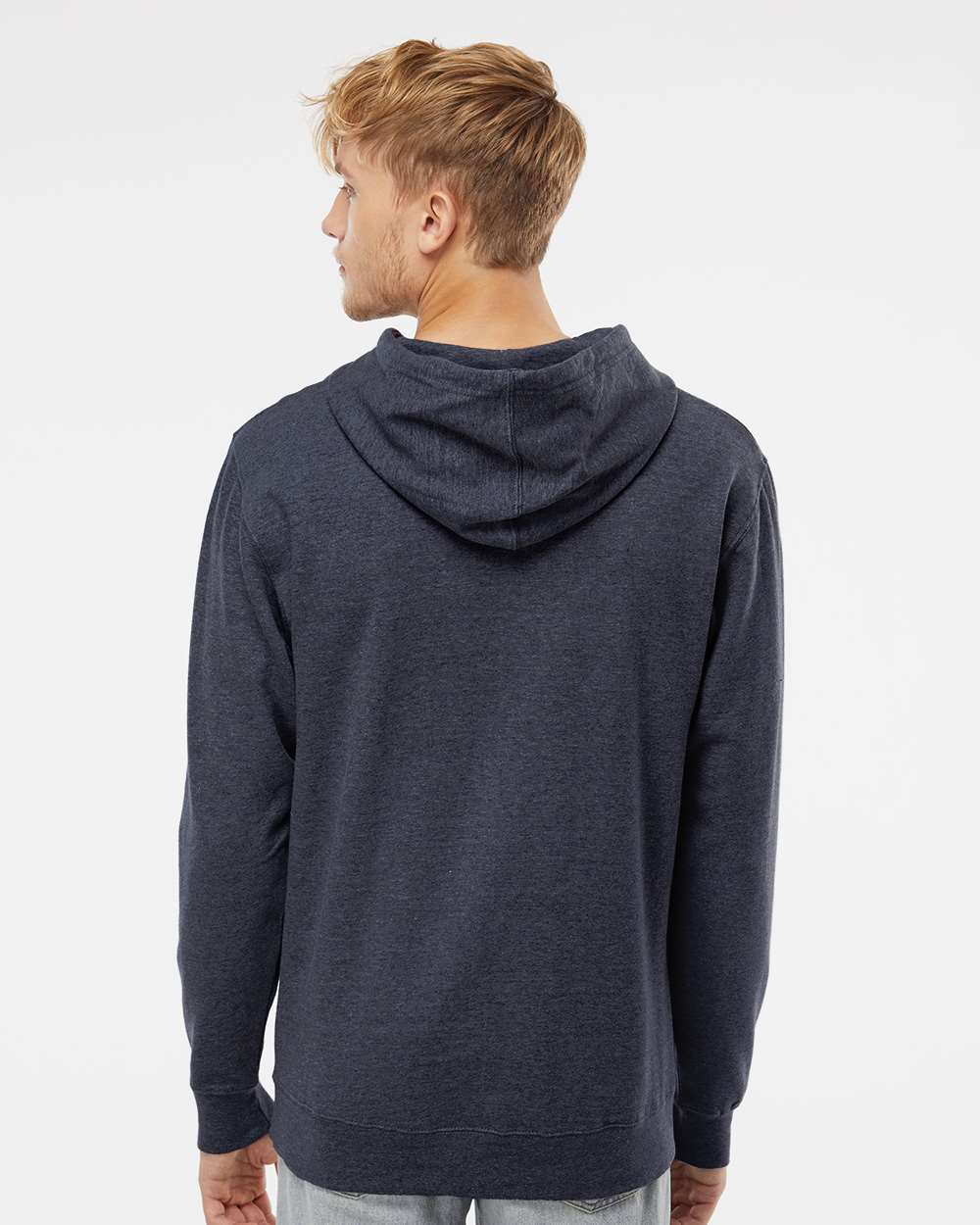 Classic Navy Heather - Model Back 