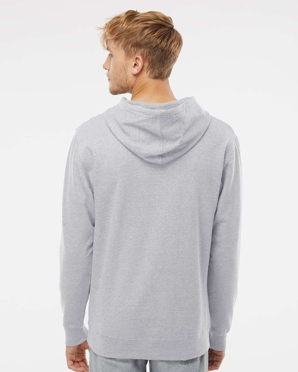 Grey Heather - Model Back 