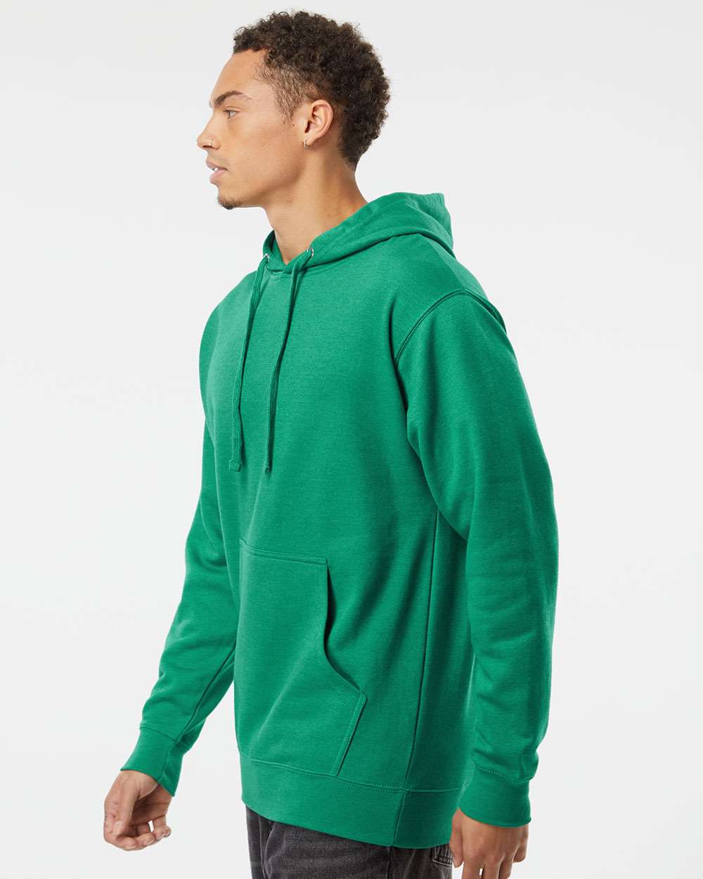 Kelly Green Heather - Model Side 