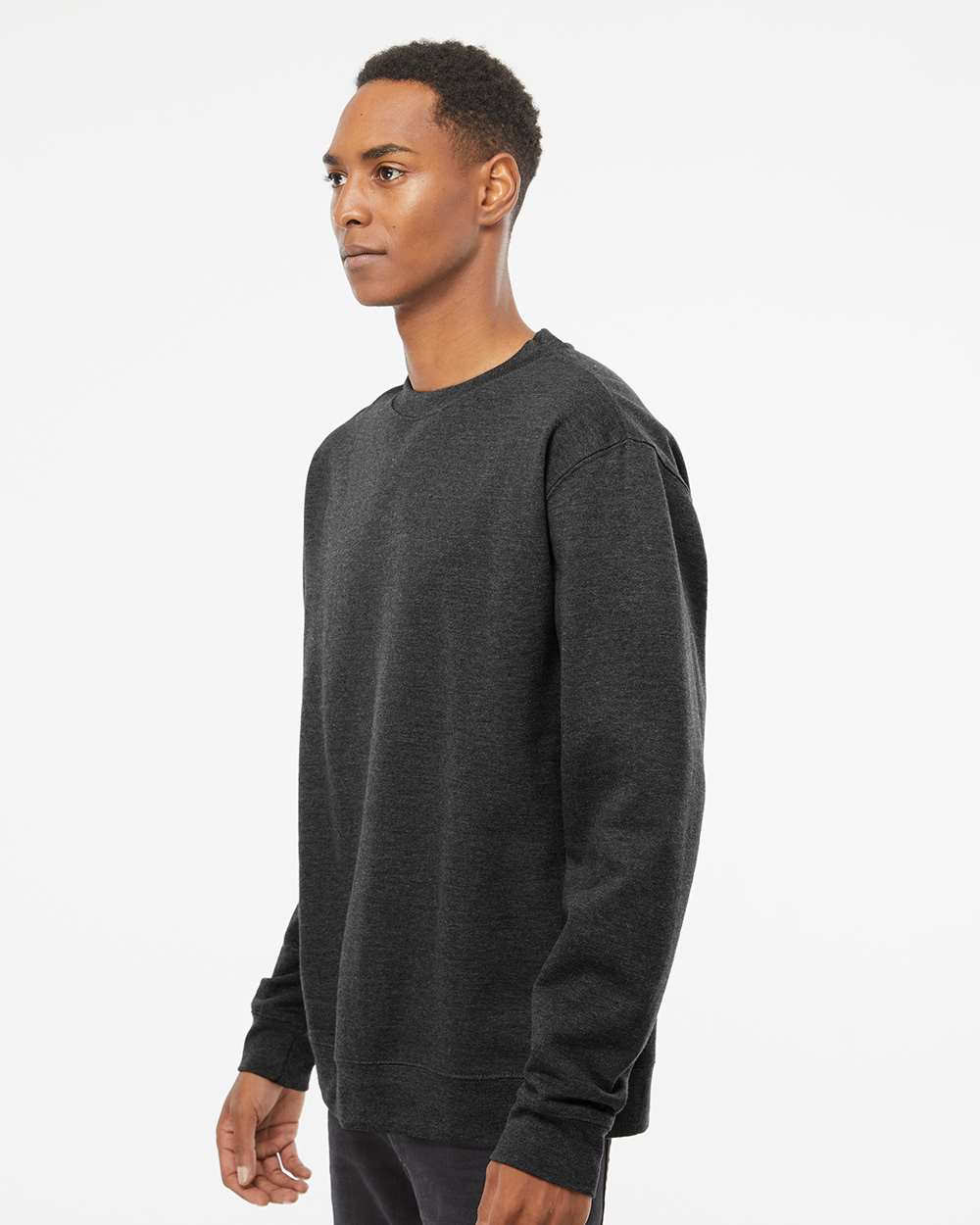 Charcoal Heather - Model Side 