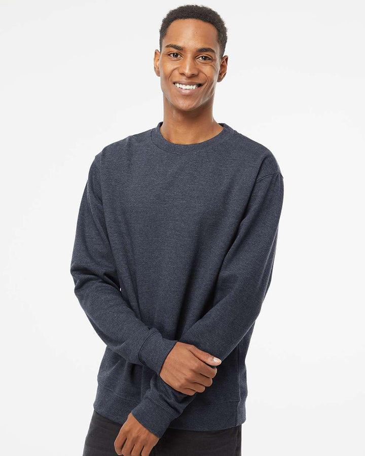 Classic Navy Heather - Model Front 