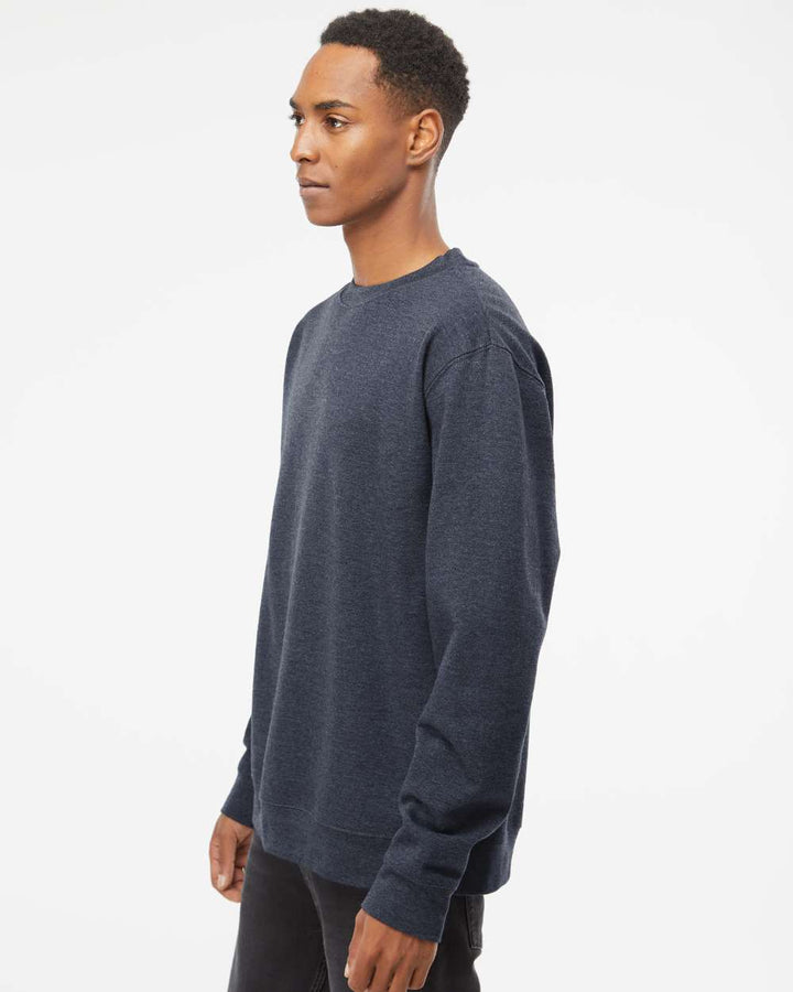 Classic Navy Heather - Model Side 