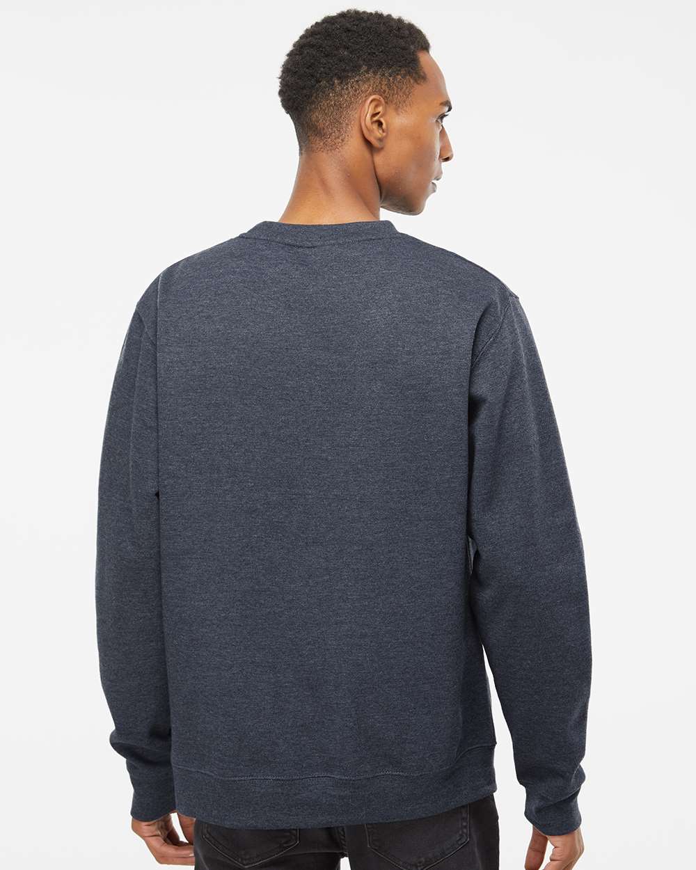Classic Navy Heather - Model Back 