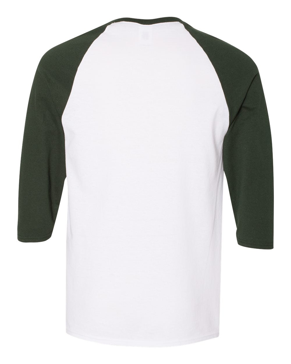 White/ Forest Green - Back 