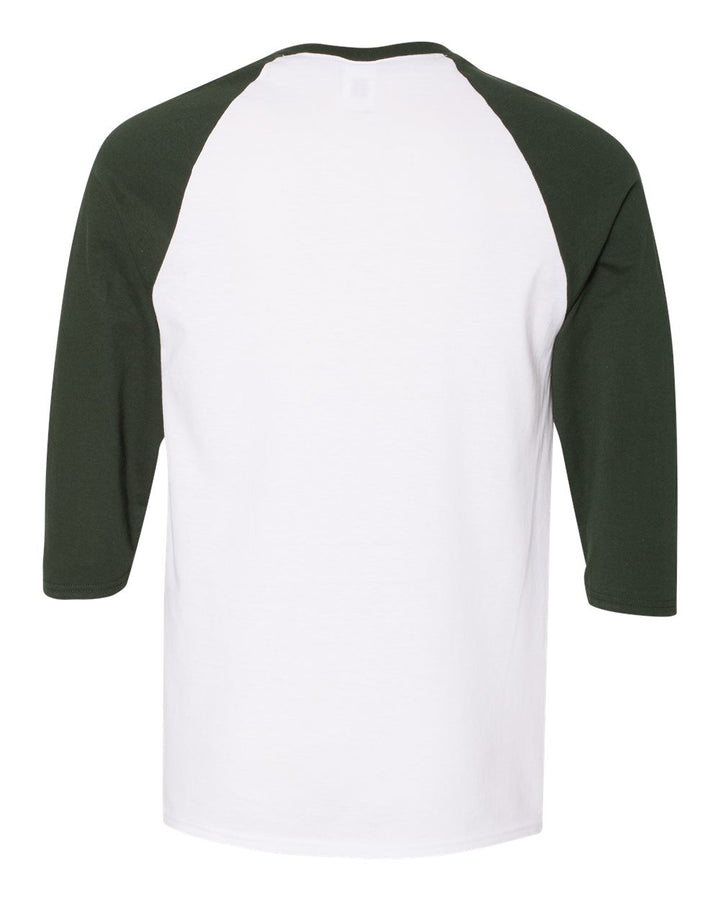 White/ Forest Green - Back 