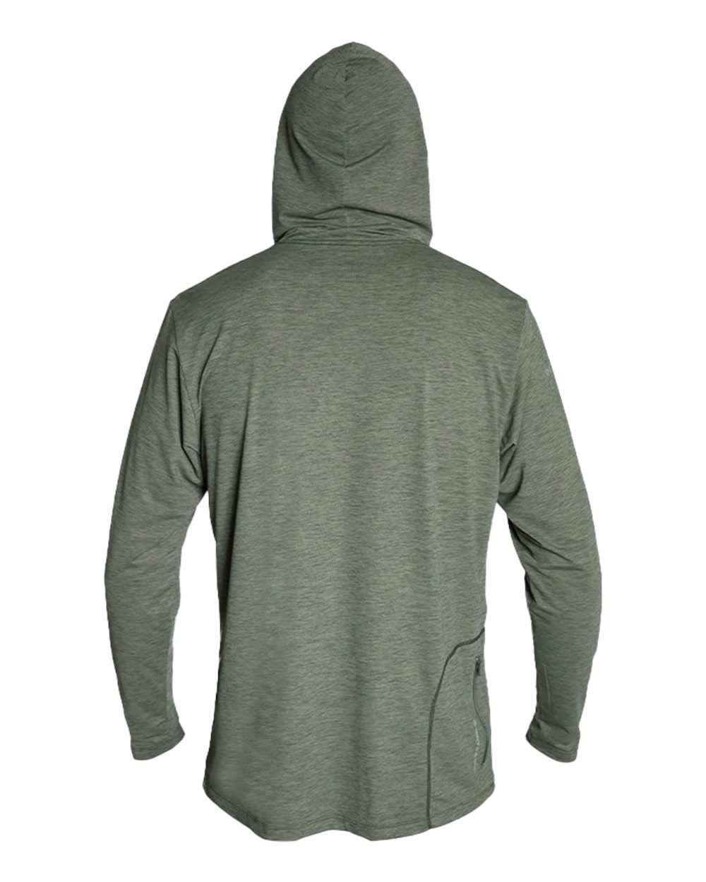 Dark Olive Heathered - Back 