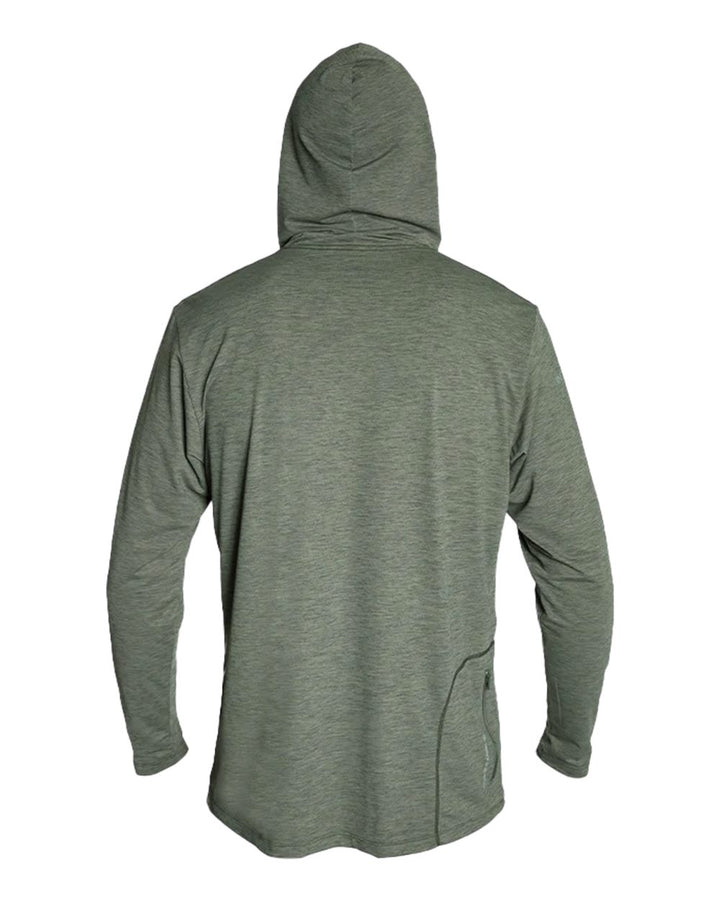 Dark Olive Heathered - Back 