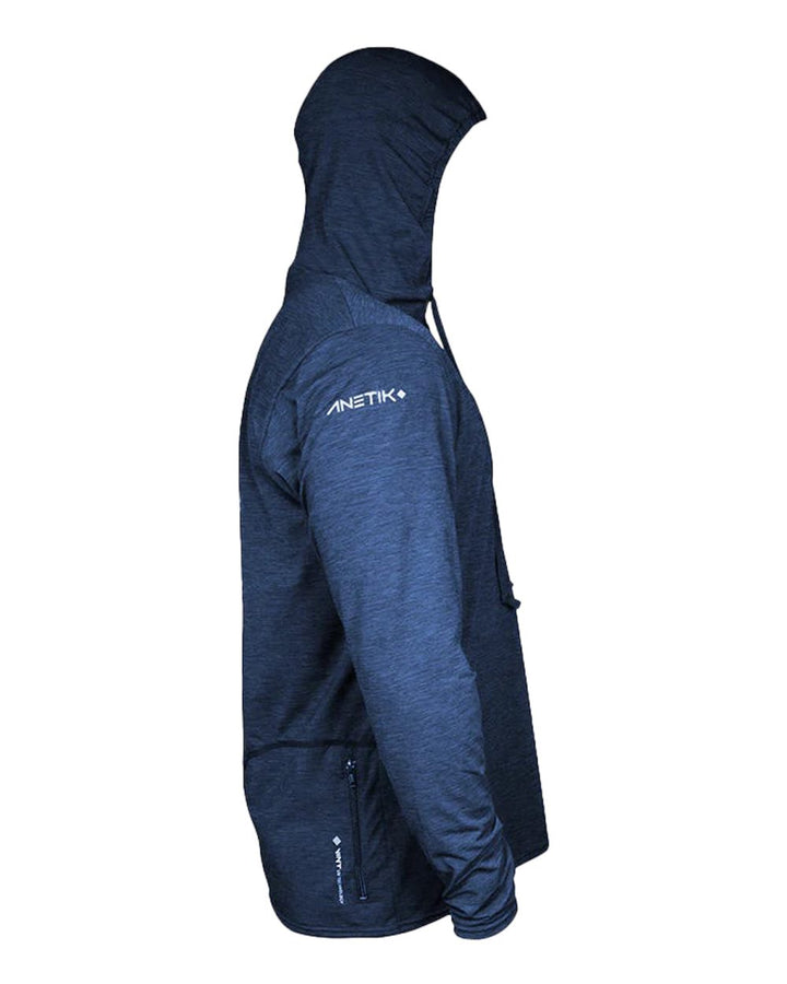 Navy Heathered - Direct Side 