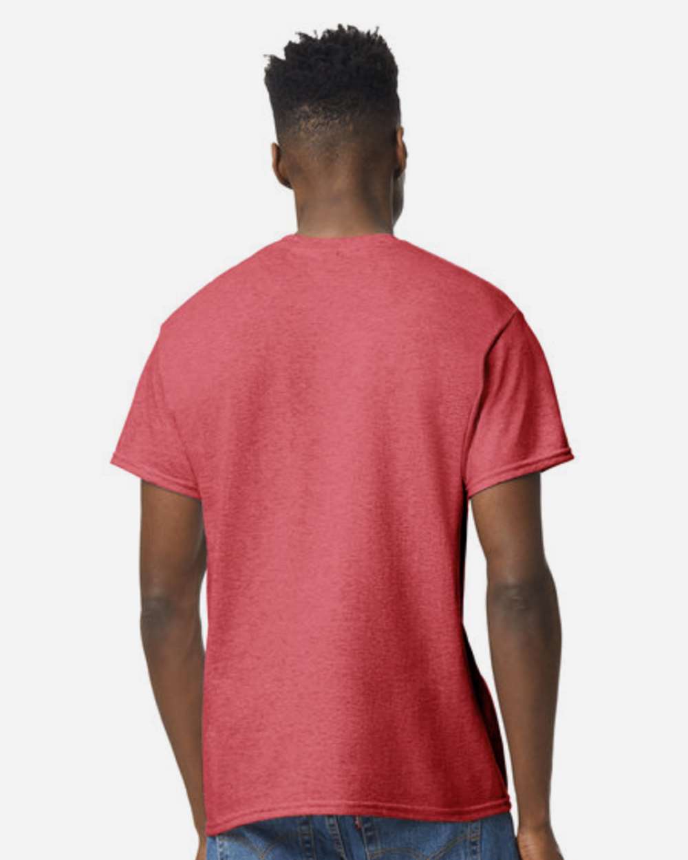 Heather Scarlet Red - Model Back 