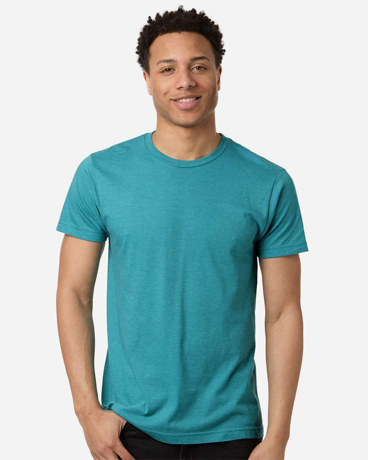 Heather Aqua Blue - Model Front 