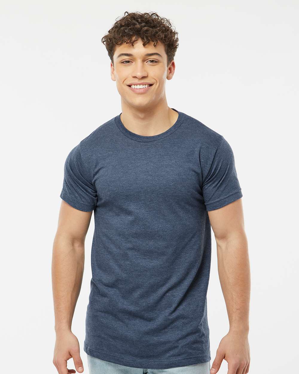 Heather Denim - Model Front 