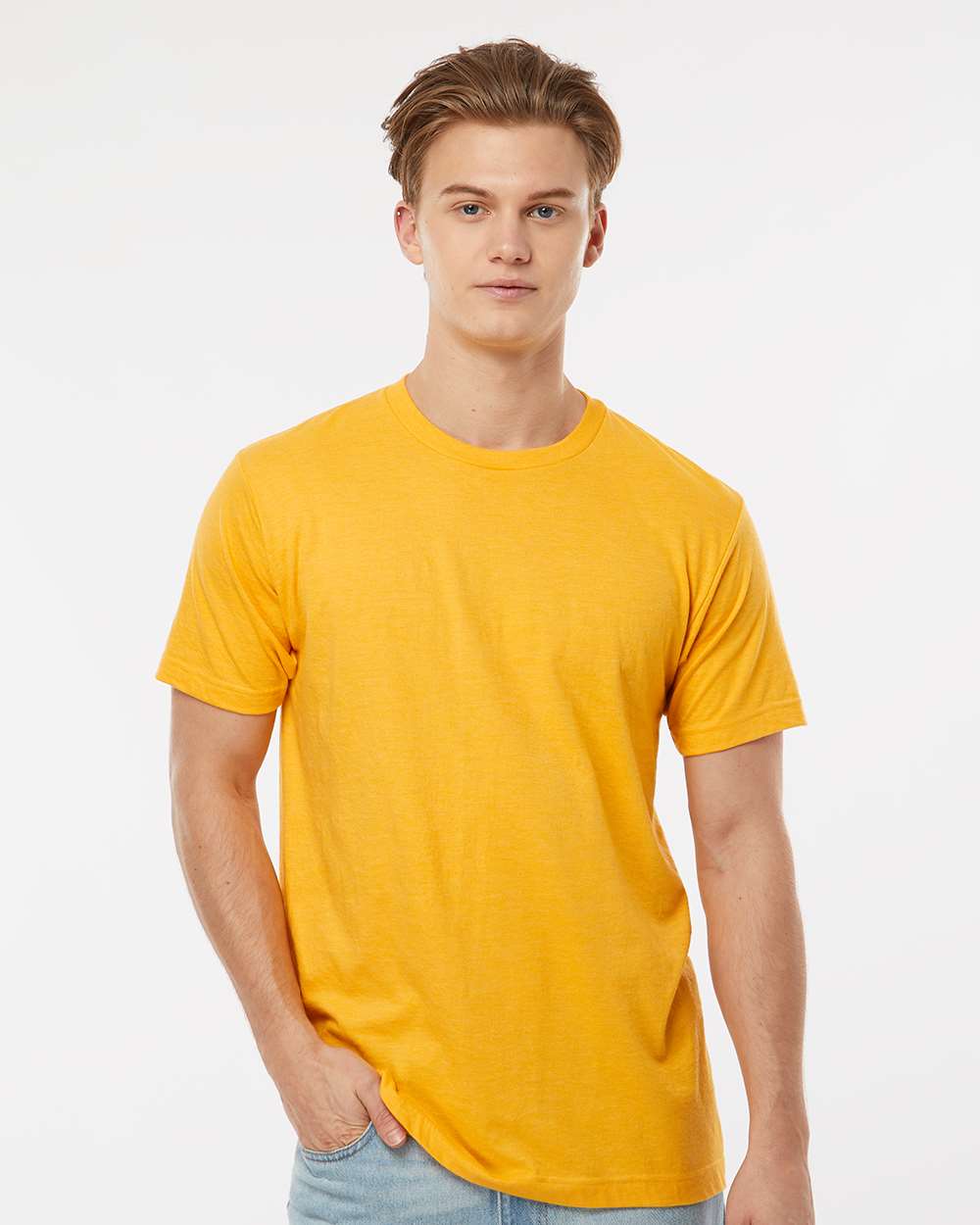 Heather Mellow Yellow - Model Front 