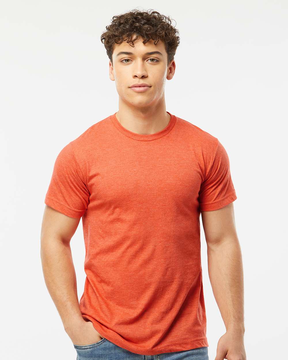 Heather Orange - Model Front 