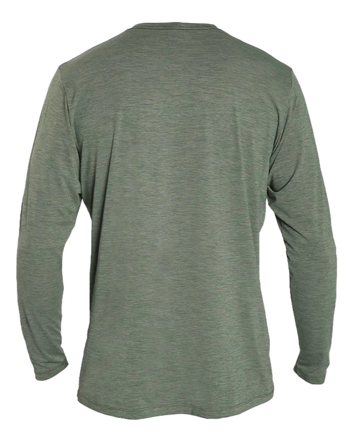 Dark Olive Heathered - Back 