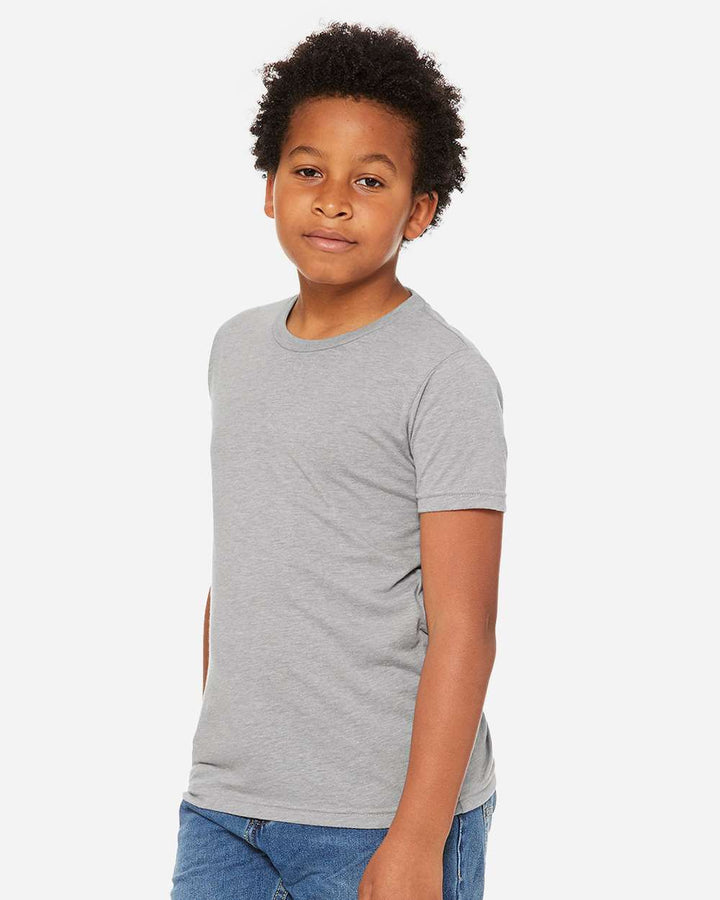 Athletic Grey Triblend - Model Side 