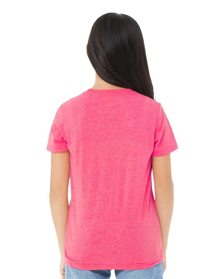 Charity Pink Triblend - Model Back 