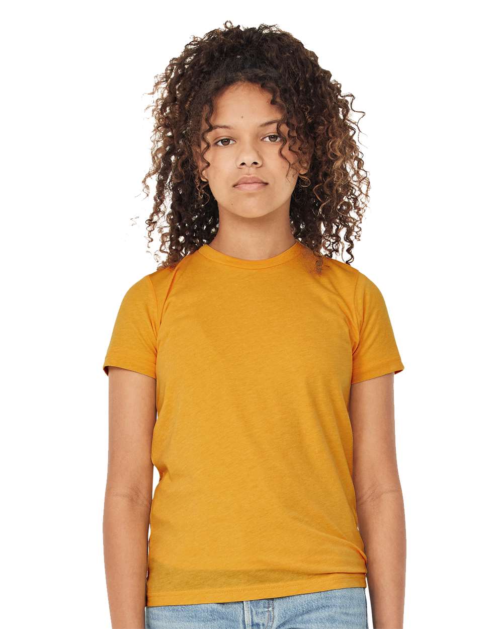 Mustard Triblend - Model Front 