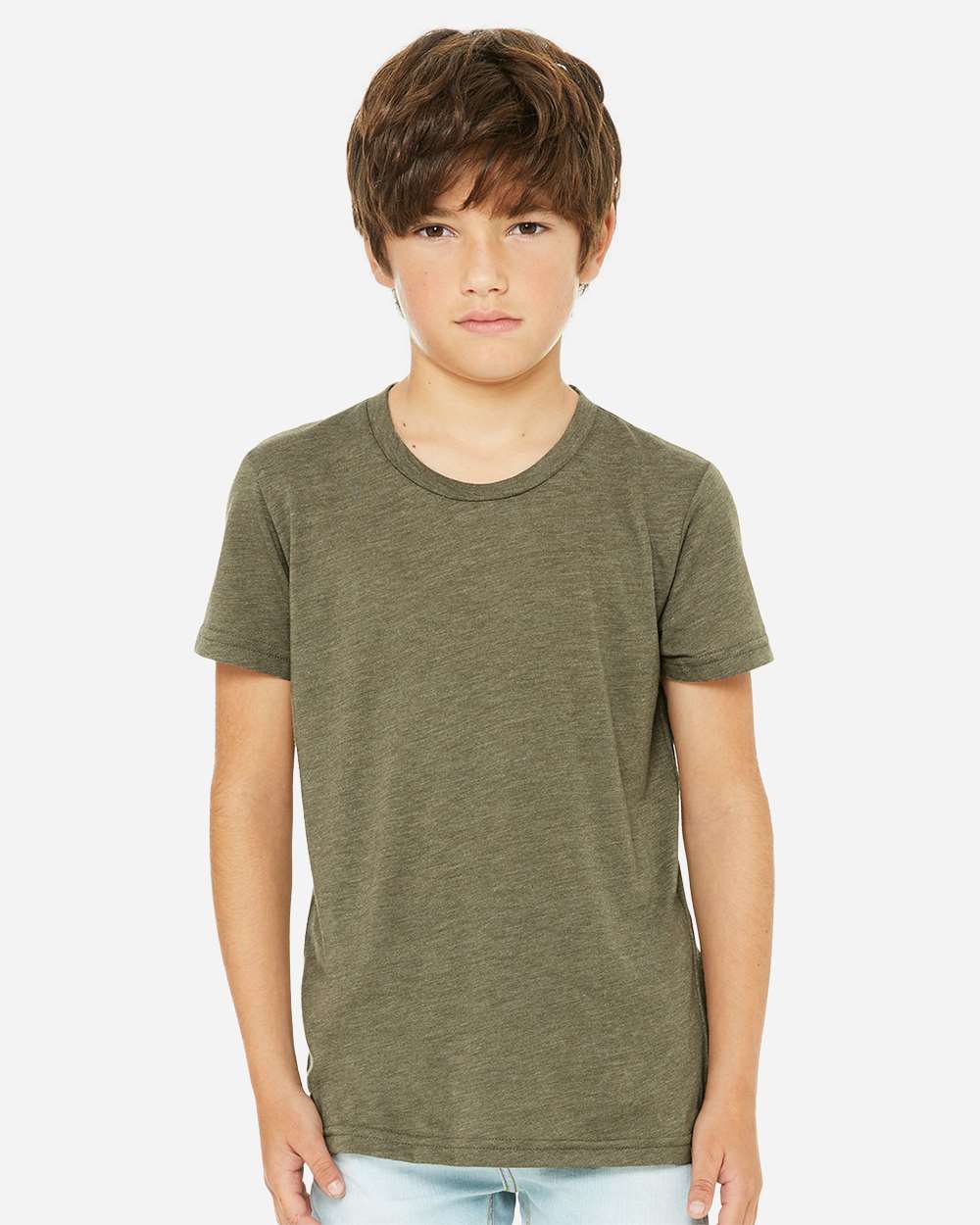 Olive Triblend - Model Front 