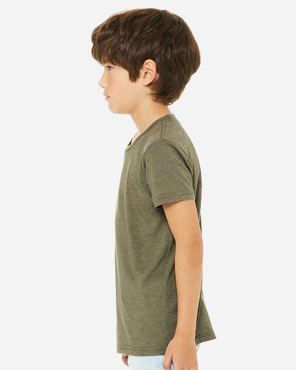 Olive Triblend - Model Side 