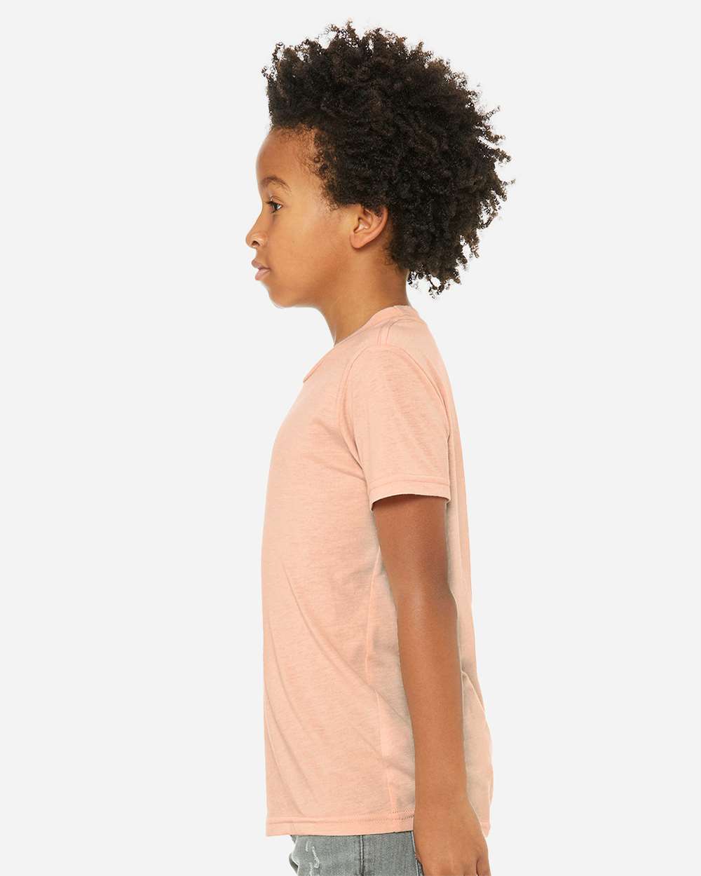 Peach Triblend - Model Side 