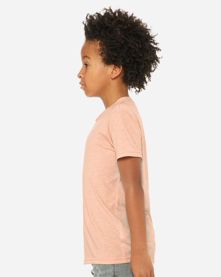 Peach Triblend - Model Side 