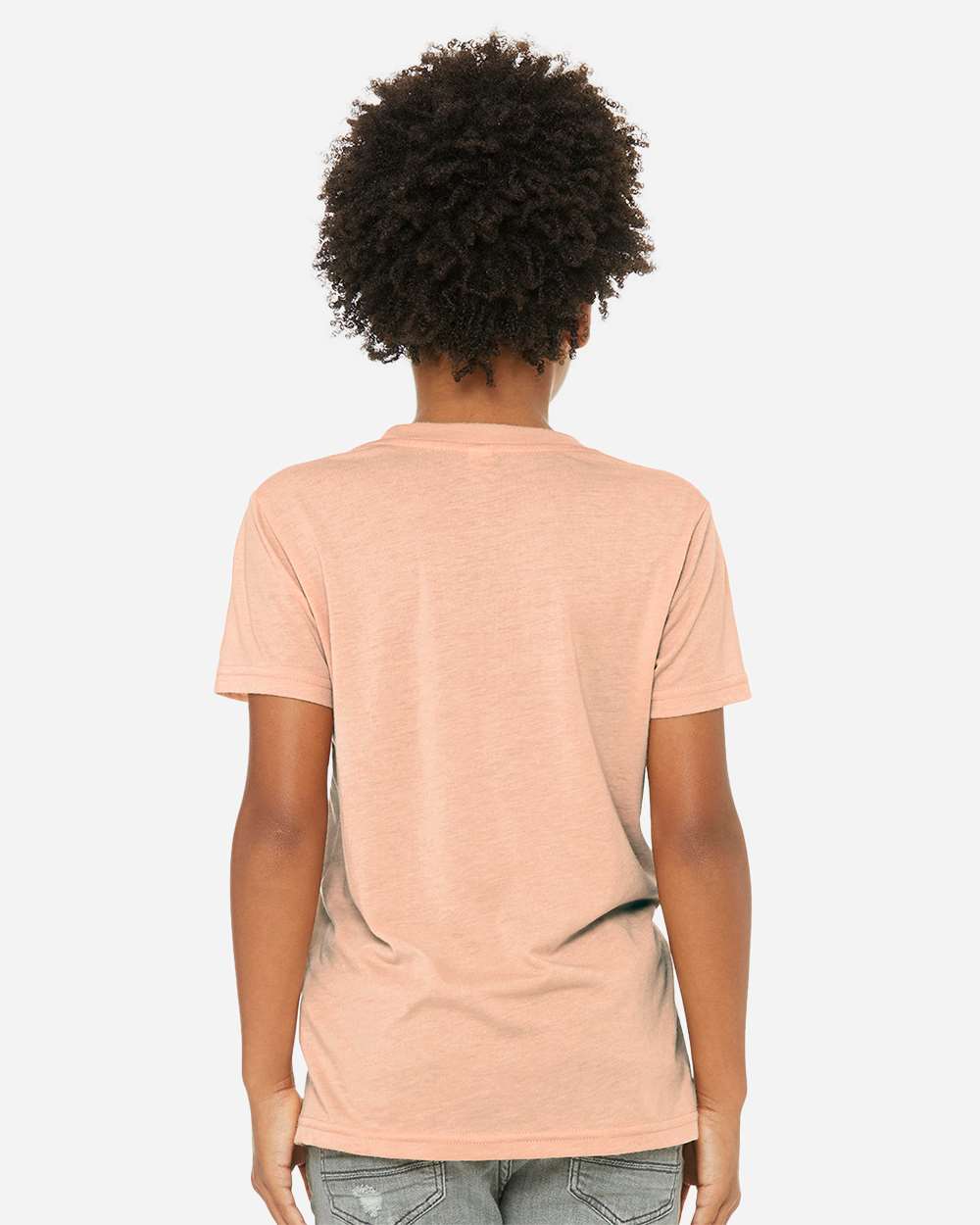 Peach Triblend - Model Back 
