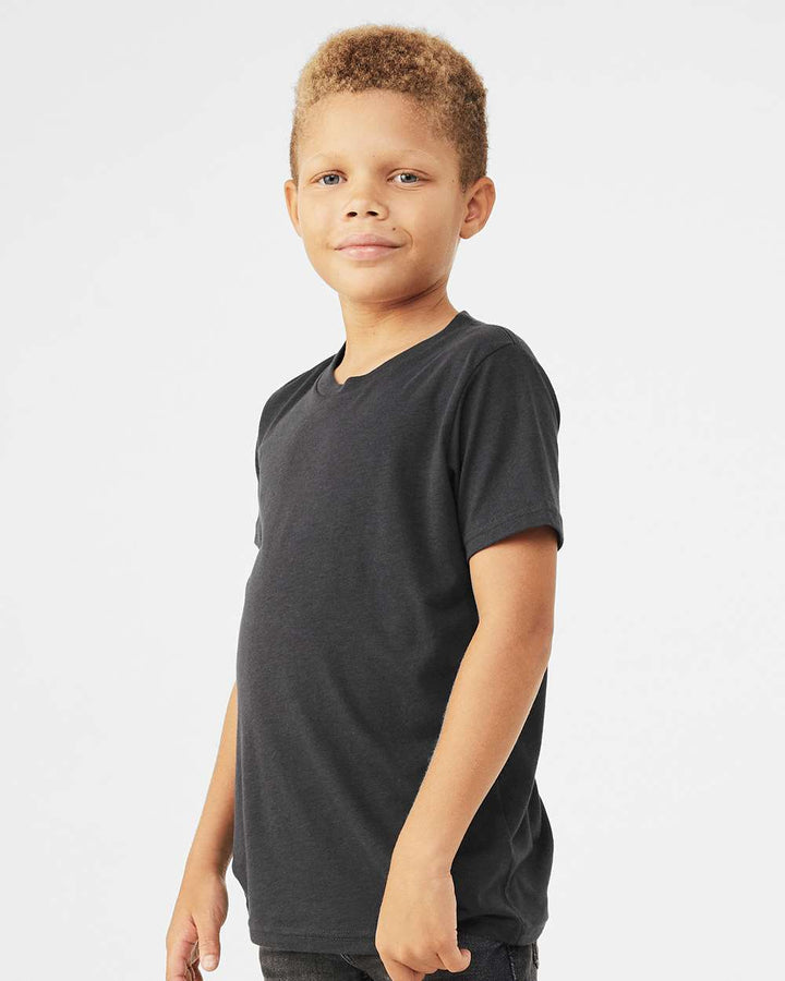 Solid Dark Grey Triblend - Model Side 