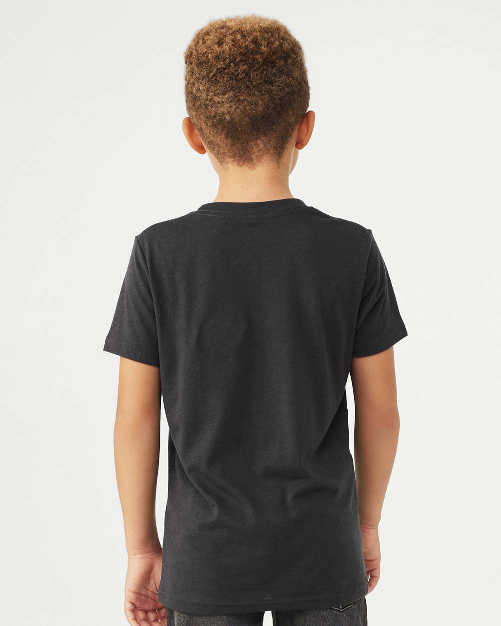 Solid Dark Grey Triblend - Model Back 