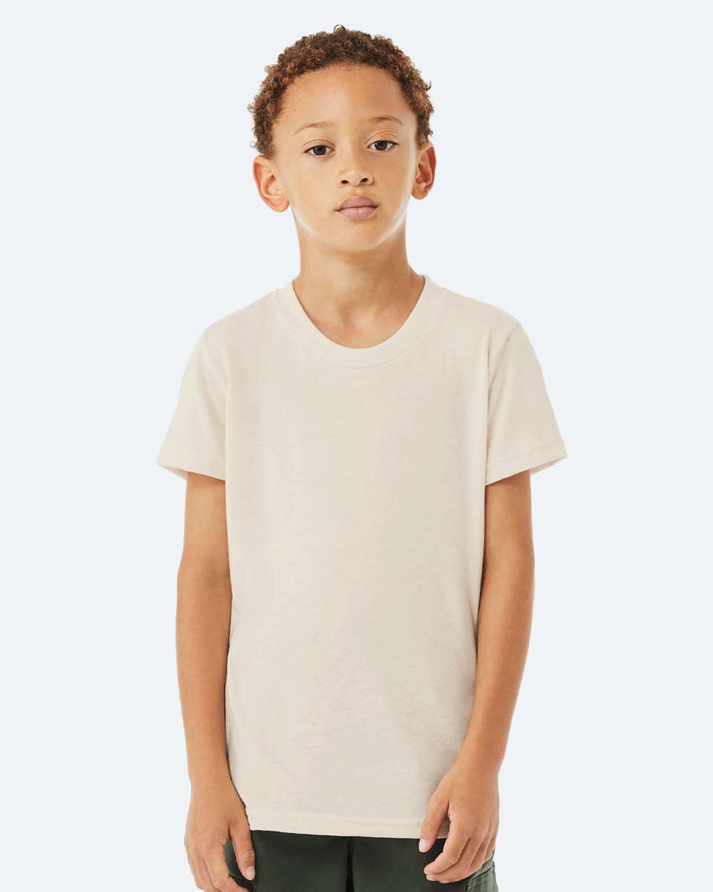 Solid Natural Triblend - Model Front 
