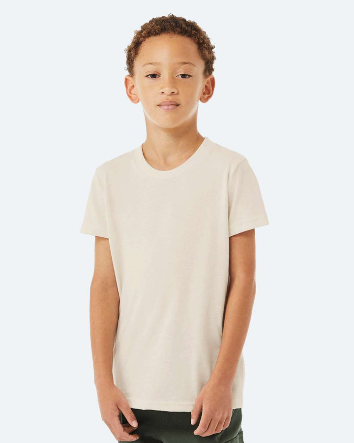 Solid Natural Triblend - Model Side 