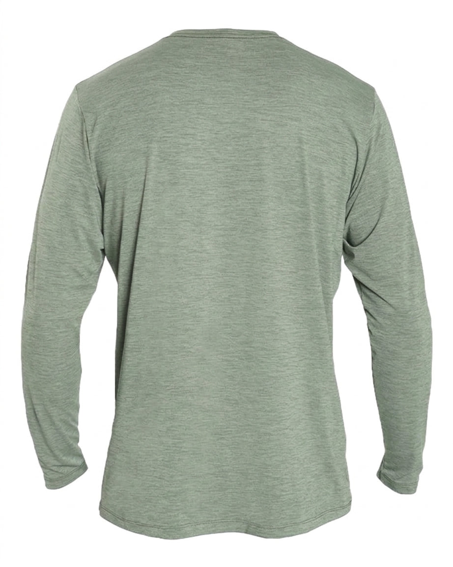 Olive Heathered - Back 