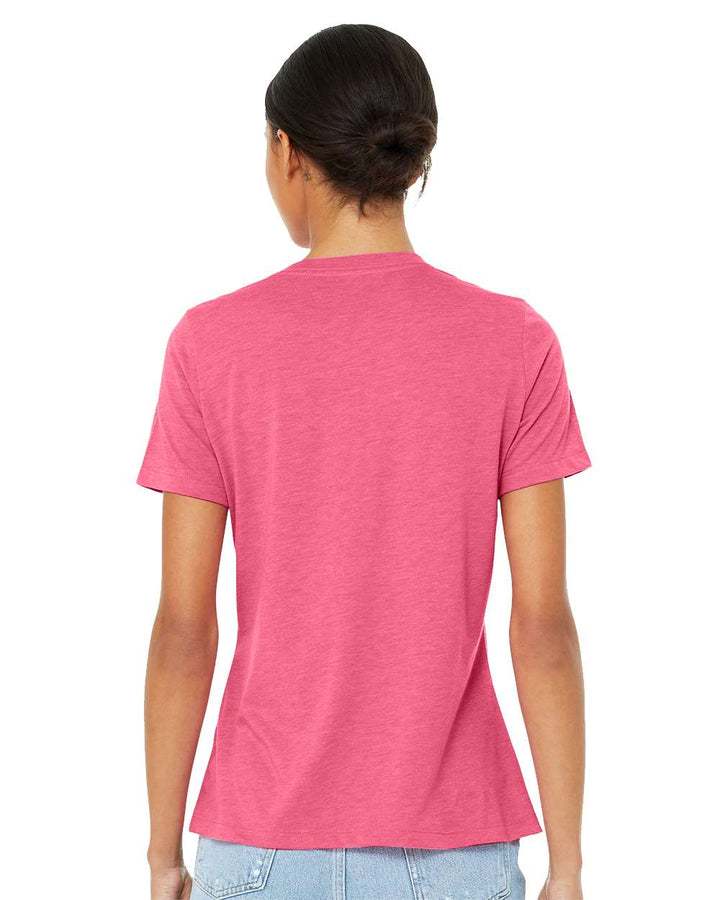 Charity Pink Triblend - Model Back 