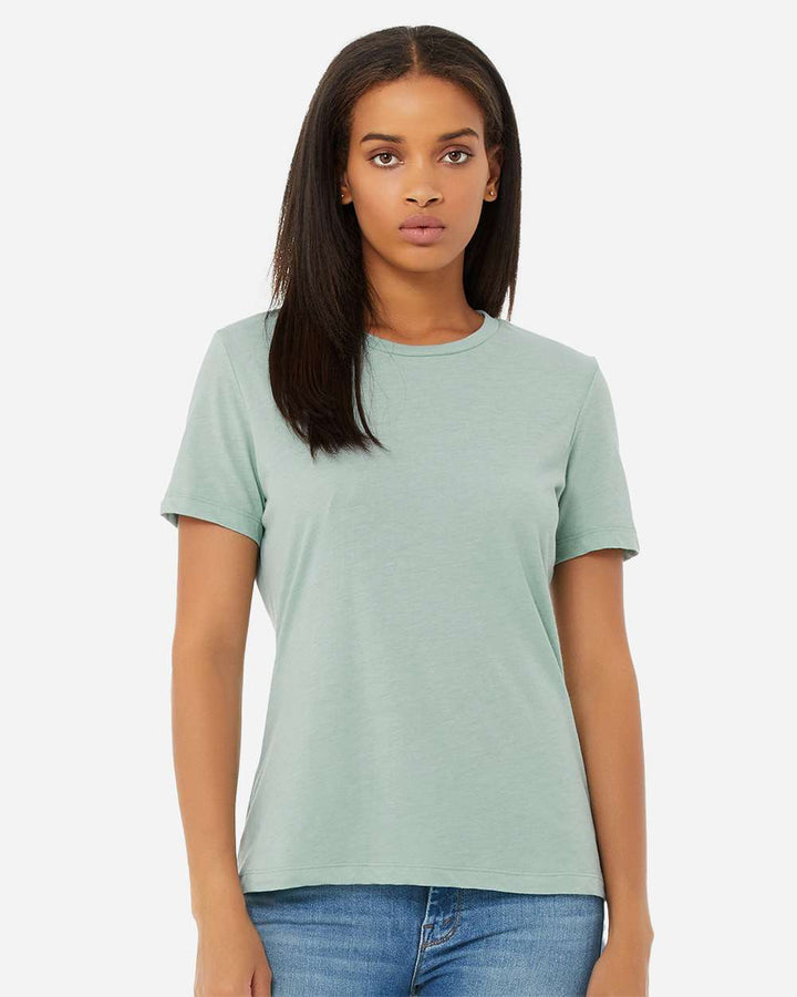Dusty Blue Triblend - Model Front 