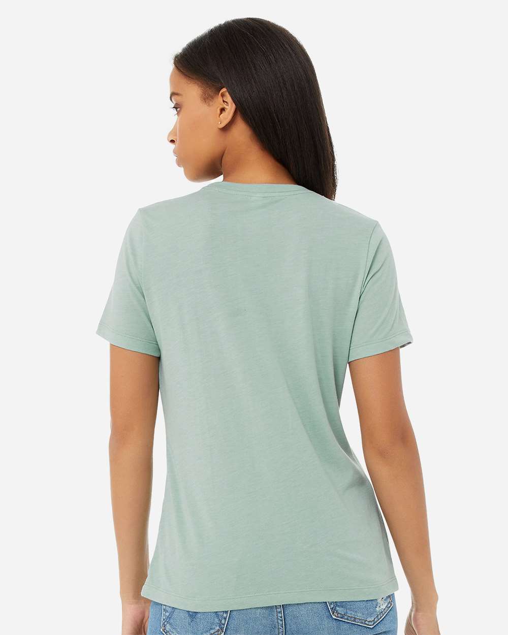 Dusty Blue Triblend - Model Back 
