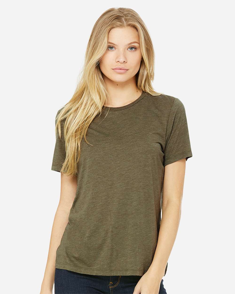 Olive Triblend - Model Front 