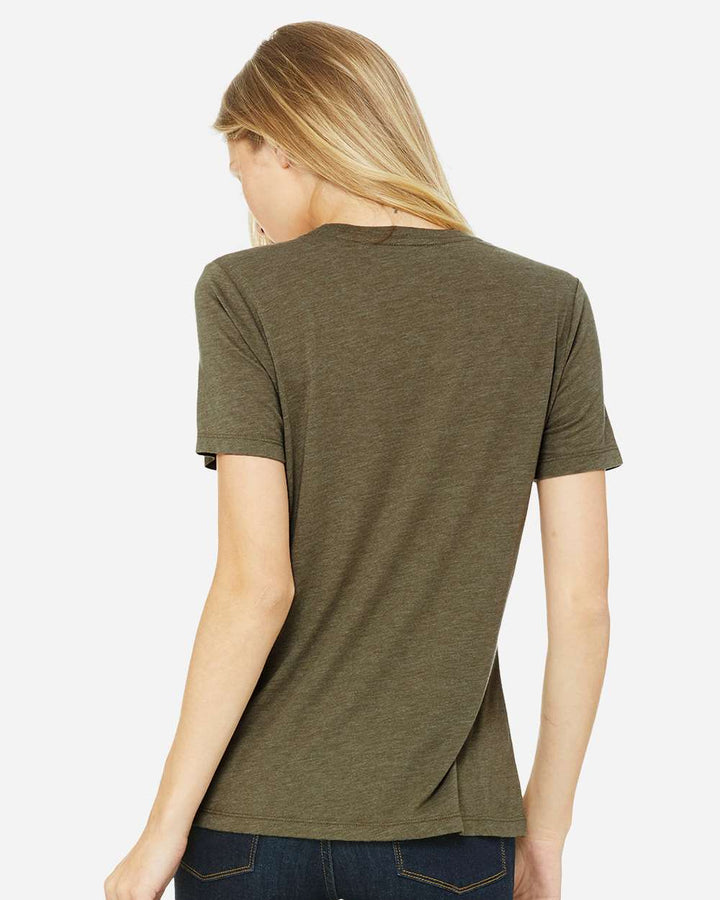 Olive Triblend - Model Back 