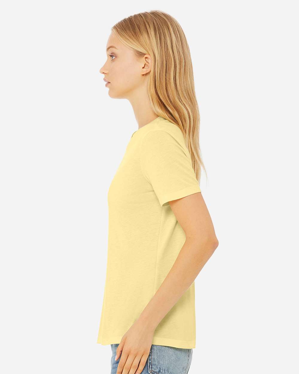 Pale Yellow Triblend - Model Side 