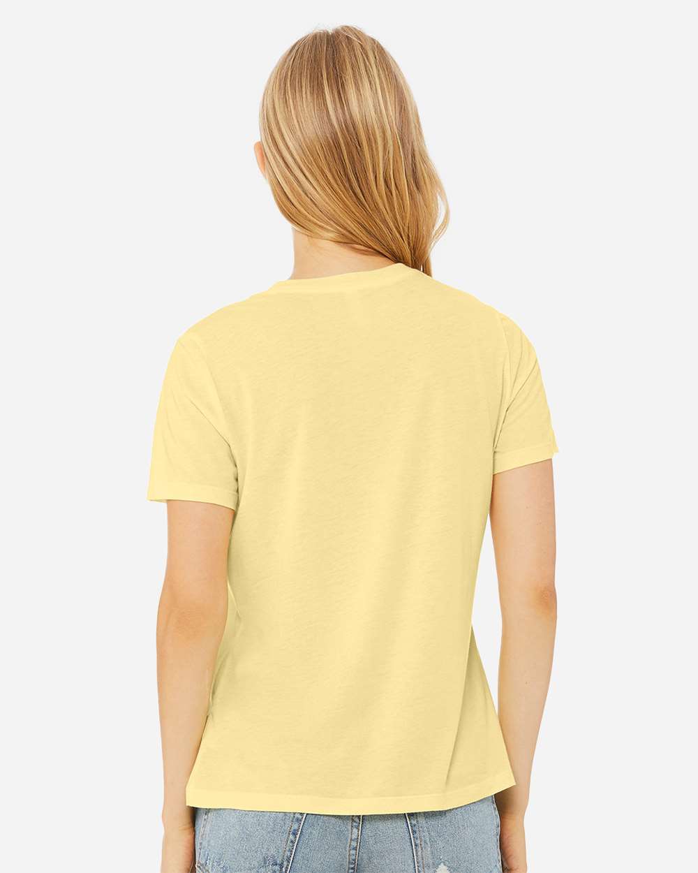 Pale Yellow Triblend - Model Back 