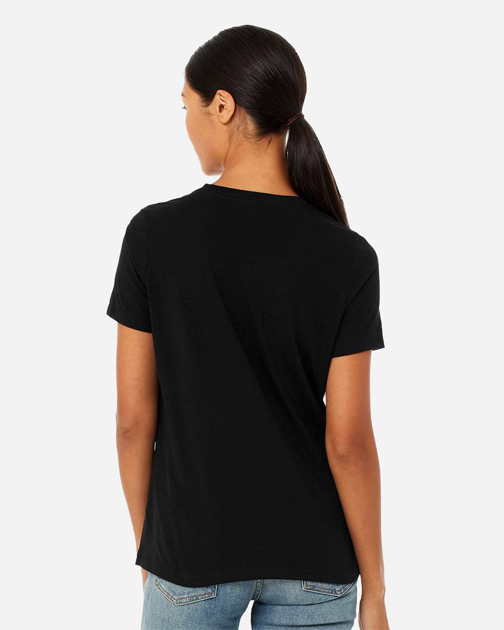 Solid Black Triblend - Model Back 