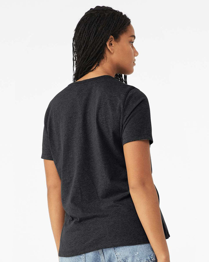 Solid Dark Grey Triblend - Model Back 