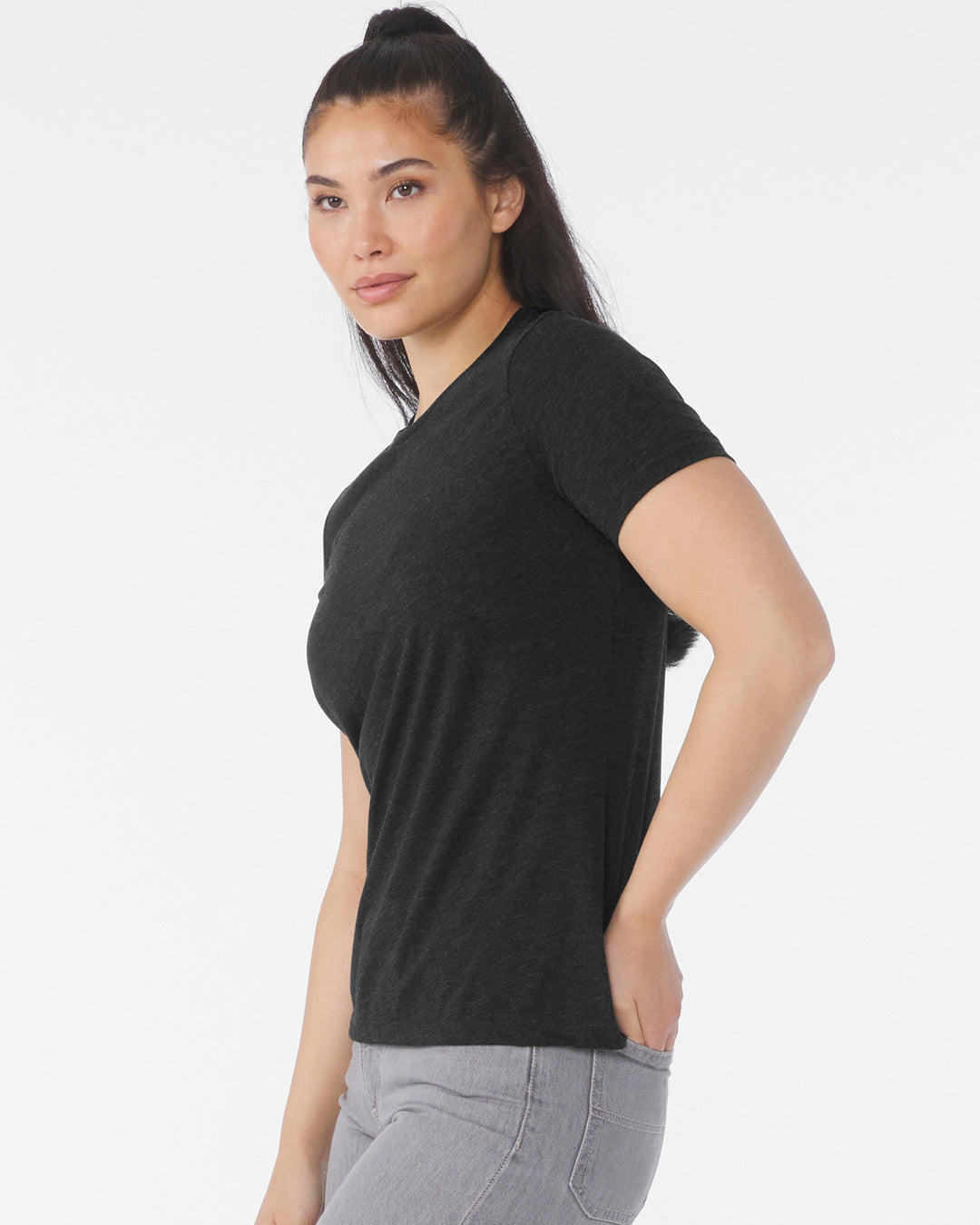 Charcoal Black Triblend - Side 