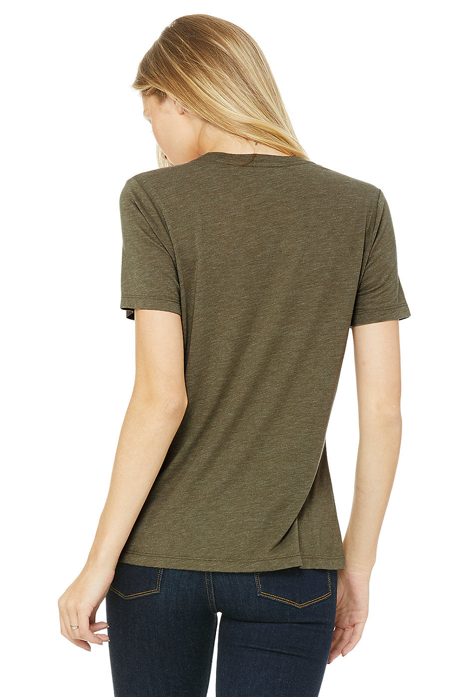 Olive Triblend - Back 